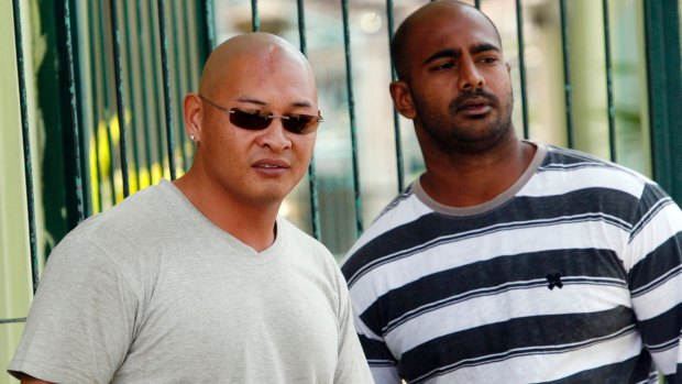 Andrew Chan (left) and Myuran Sukumaran together in 2011.