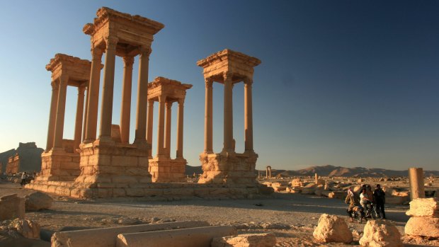The ruins of ancient Palmyra, Syria, which Islamic State apparently intends to demolish.