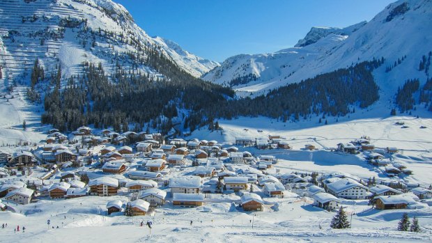 Lech is a beautiful mountain village.