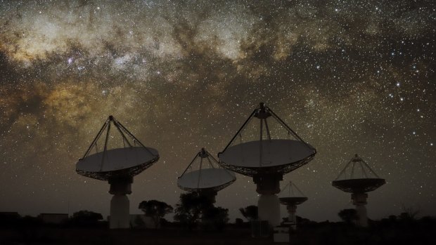 The Australian Square Kilometre Array Pathfinder radio telescope in Western Australia.