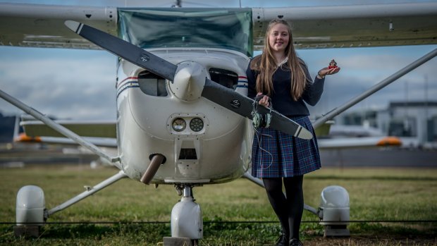 Year 10 Merici College student Jade Esler has funded her flying lessons through cupcake sales.