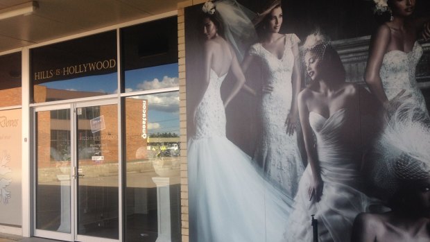Closed: Canberra's Hills in Hollywood bridal store.