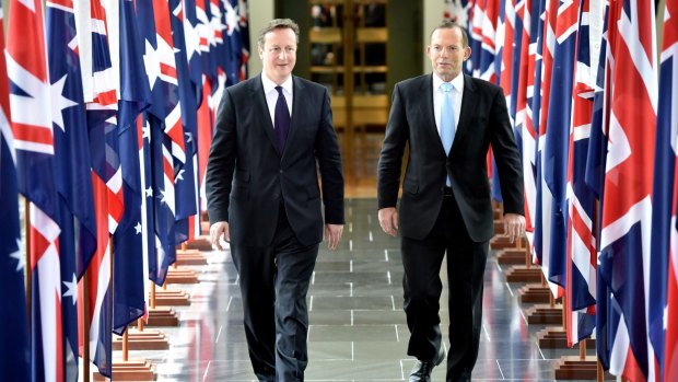 British Prime Minister David Cameron believes Australia will not want to be viewed as the 'back marker' on climate change.