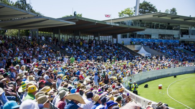 Manuka Oval may host a Test match next year.