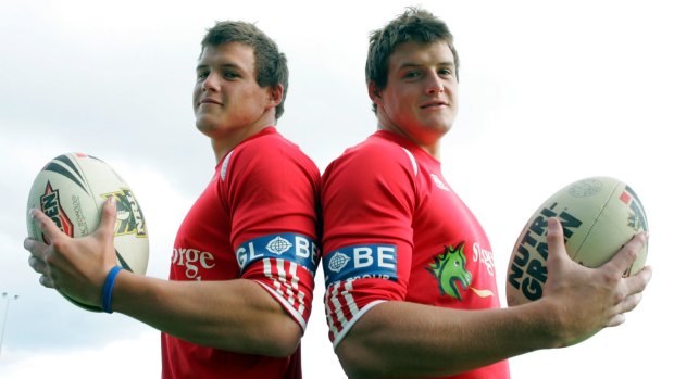 Should still be at their home club: Former Dragons duo Brett and Josh Morris.