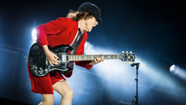 Angus Young is the sole original member left in AC/DC.