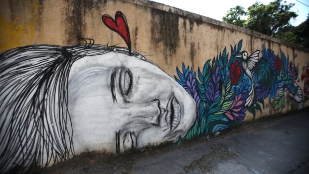Street art in Rio de Janeiro.