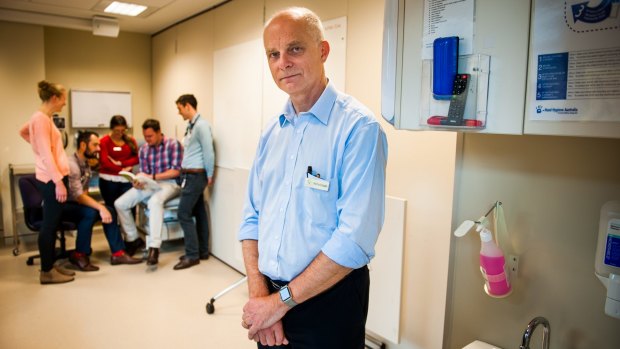 Professor Frank Bowden says, 'In Canberra we see as many blood stream infections as we see heart attacks'.