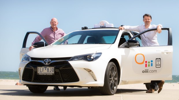 Oiii founder Dennis Jeffees  and  chief executive Roland Grelewicz. The company says it offers an alternative to taxis and ride shares.