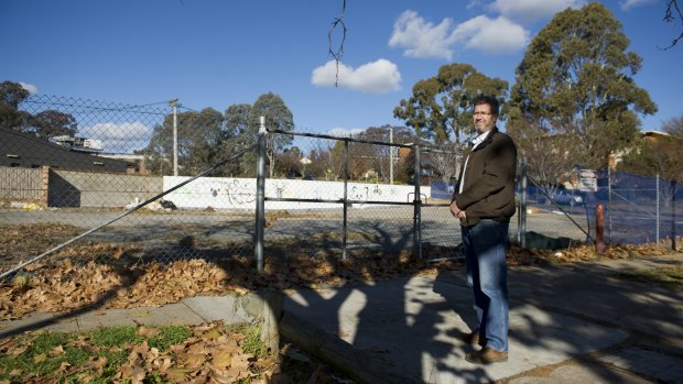 Campbell resident Mark Anderson is leading the charge for a former petrol station site next to the local shops to be cleaned up.