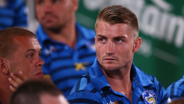 On his way back: Parramatta's Kieran Foran.