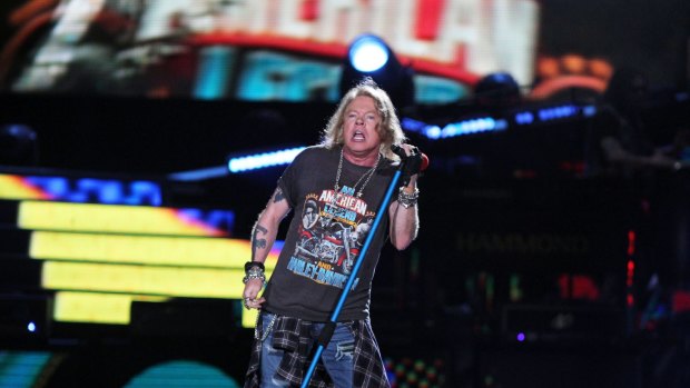 BRISBANE, AUSTRALIA - FEBRUARY 07: Guns n roses concert Brisbane. on February 7, 2017 in Brisbane, Australia. (Photo by Robert Shakespeare/Fairfax Media)