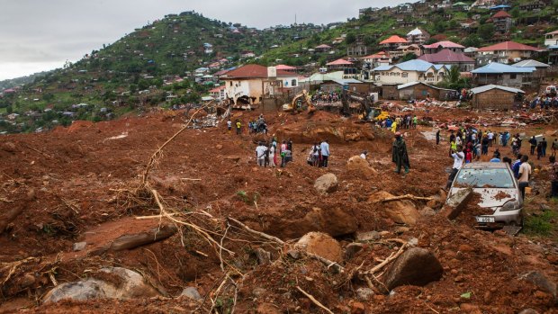 The mudslide in August killed more than 1000 people.