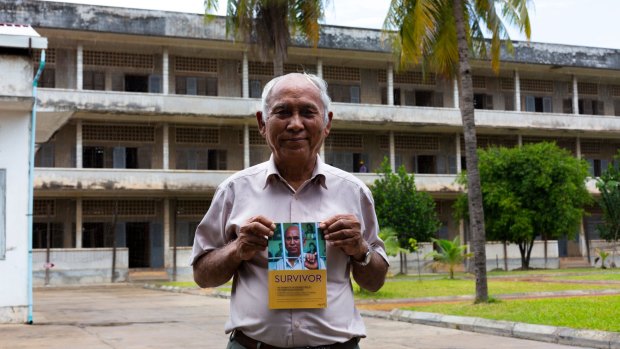 Chum Mey, survivor of  Tuol Sleng prison and author of the book <i>Survivor</i>. 