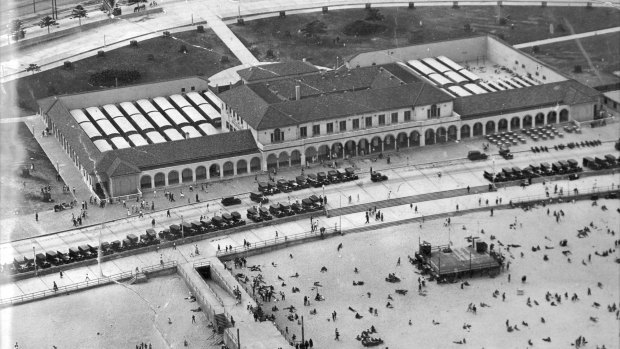 A historical view of the Pavilion. 