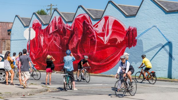 Street art during the Vancouver Mural Festival.