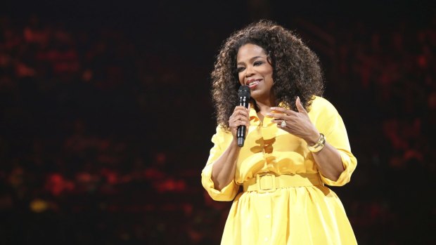 Oprah Winfrey talks about her life and career in her arena tour.