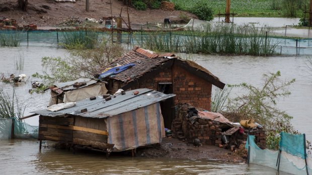 Officials in Madagascar say about 10,000 people have left their homes because of storm damage.