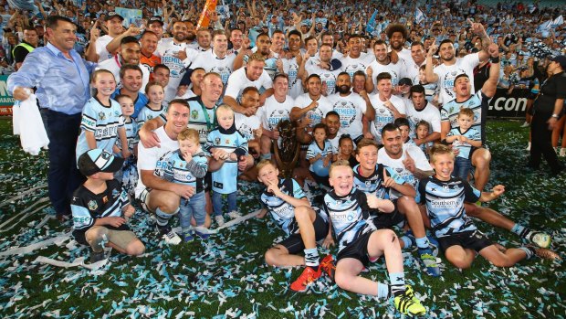 Reigning champions: The Sharks face a huge task to defend their title.