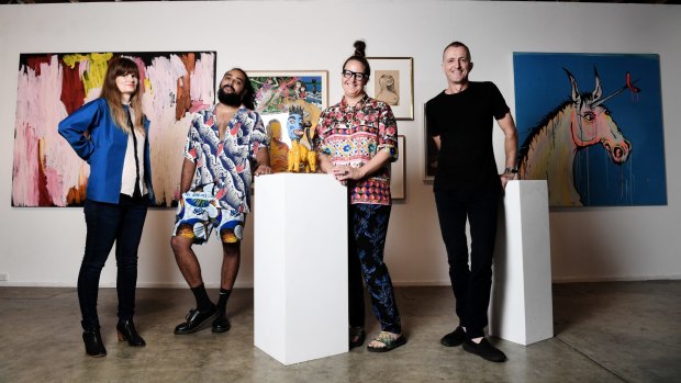 Artists Lara Merrett, Ramesh Mario Nithiyendran, Del Kathryn Barton and Nicholas Harding are showing off their private collections.