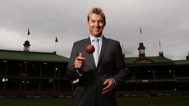 Calling it a day: Brett Lee at the SCG after announcing he will retire at the end of the Big Bash season.