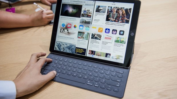 The iPad Pro is Apple's first effort at a more powerful tablet-laptop hybrid.