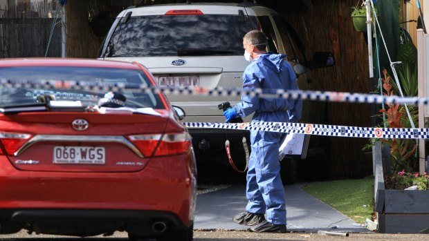 Police investigate a shooting at Sunnybank Hills Caravan Park after a man was taken to hospital with an abdomen injury.