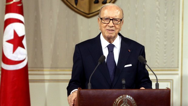 Tunisian President Beji Caid Essebsi earlier this week. 