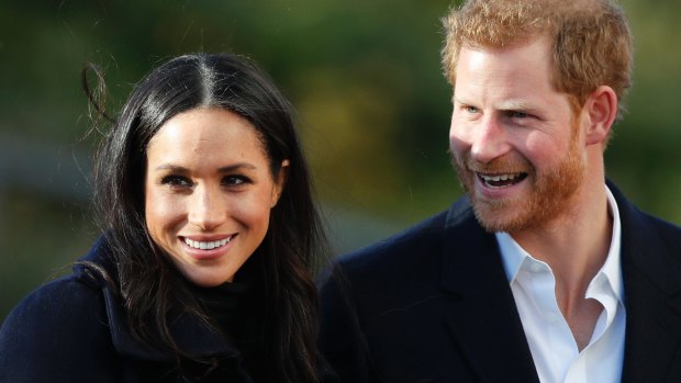 Prince Harry and Meghan Markle on their first official public engagement.