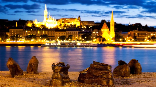 'Shoes on the Danube' - a memorial to 20,000 Jews - tells one of the many stories of Budapest, Hungary.