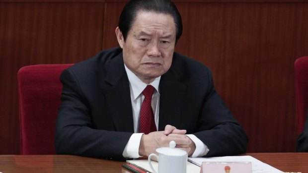Expelled from party: China's former domestic security chief Zhou Yongkang.