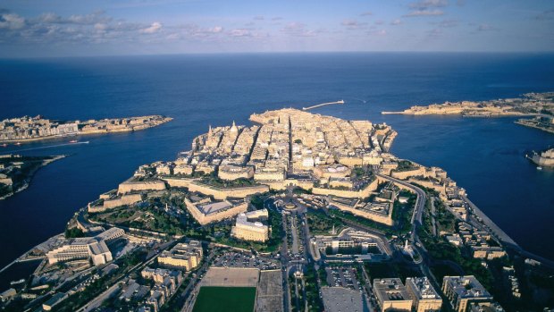 Valletta's magnificent harbour.