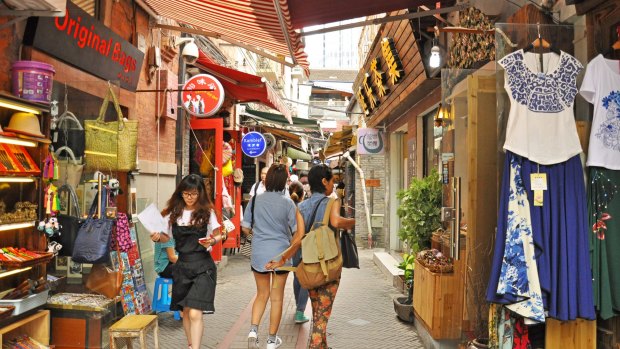 Tianzifang is an arts and crafts enclave that has developed from a renovated residential area in the French Concession area of Shanghai.