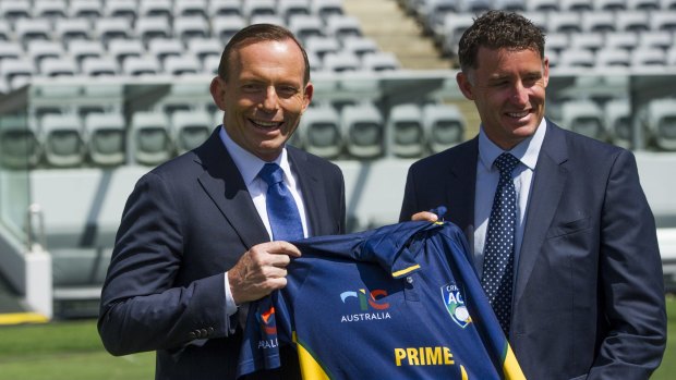 Prime Minister Tony Abbott announces that Michael Hussey will captain the Prime Minister's XI in January.
