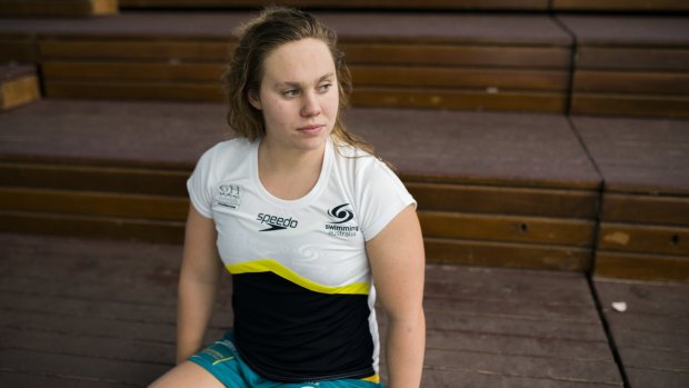 Australian open-water swimmer Chelsea Gubecka is in Canberra for a training camp.