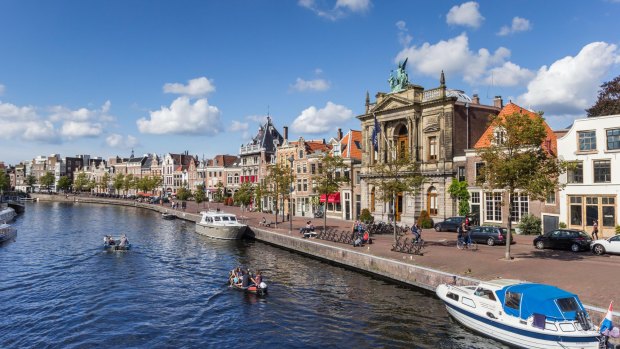 A gateway to Holland's flower region, Haarlem features historic architecture and canalside living.