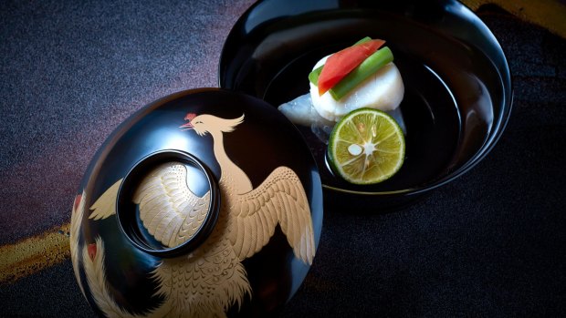 Ritz-Carlton, Kyoto's traditional Japanese food is comparable to any outside offerings.