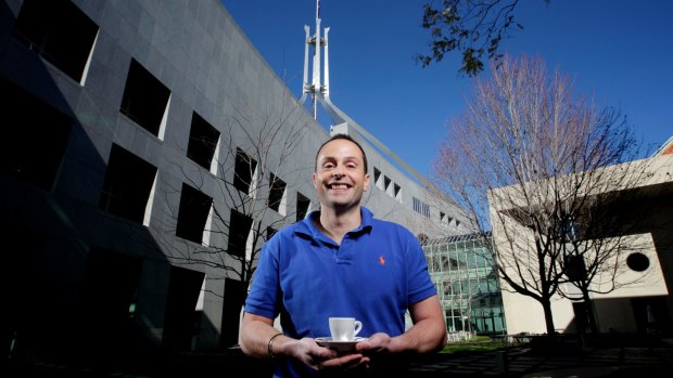 Dom Calabria owner of Aussie's Cafe at Parliament House.