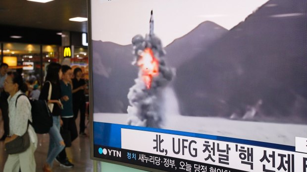 North Korea launched a missile from a submarine during last year's Ulchi Freedom Guardian drills.