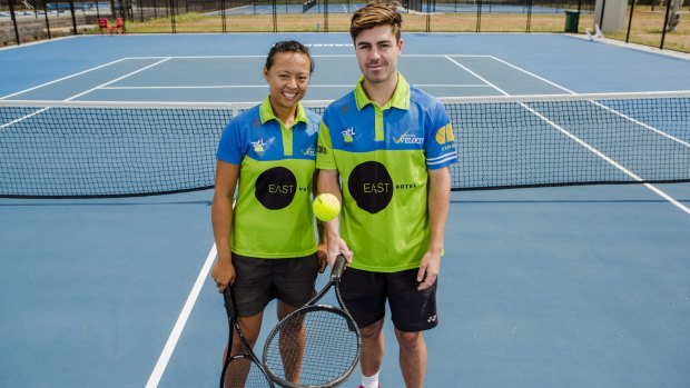 Alison Bai and James Frawley are hoping for an Australian Open wildcard.