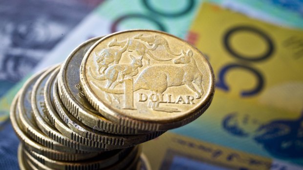 The Aussie rose as the US dollar fell on a jobs report there.