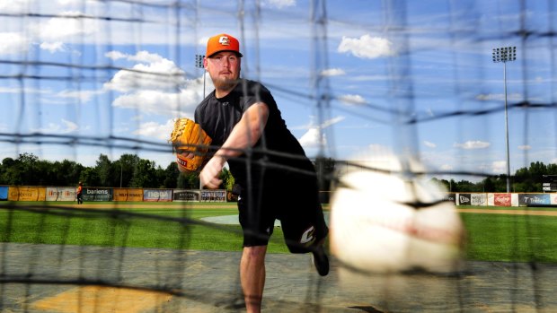 Canberra Cavalry pitcher Steven Kent remained in the ACT to be fresh for game two against the Adelaide Bite.