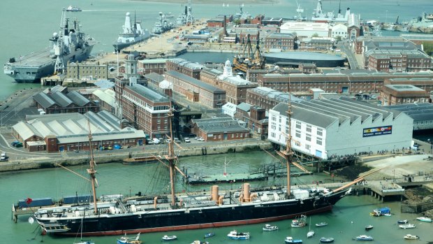 Portsmouth: The childhood home of Charles Dickens and still a busy dockyard.
