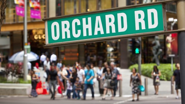 An array of international brands can be found in the retail district of Orchard Road.