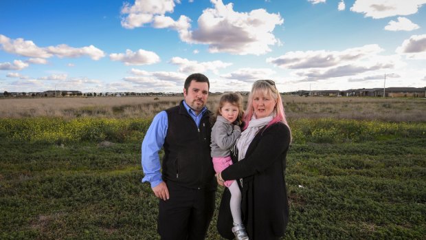 Marcus Ferraro, his wife Emma and 4-year-old daughter Summer are living in Point Cook. There is a Catholic school servicing their estate, but no public school.