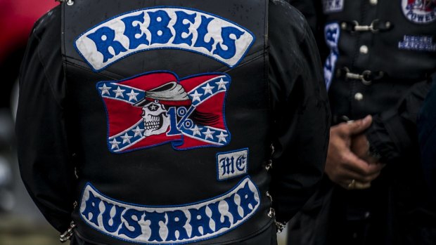Gang boss Chris Patris reportedly has links to the Rebels outlaw motorcycle gang.
