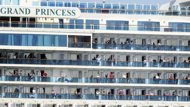 The Grand Princess, which had about 3500 crew and passengers on board, was temporarily stranded along California's coast before being allowed to dock in Oakland, California, on Monday. On that ship, 21 crew members and passengers had tested positive. 