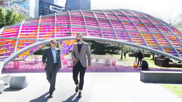 The NGV's new pavilion designed by architects John Wardle and Mathew van Kooy