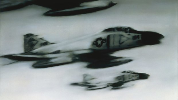 Phantom Interceptors, 1964 (detail) recalls US jets patrolling the skies over West Germany in the 1960s.
