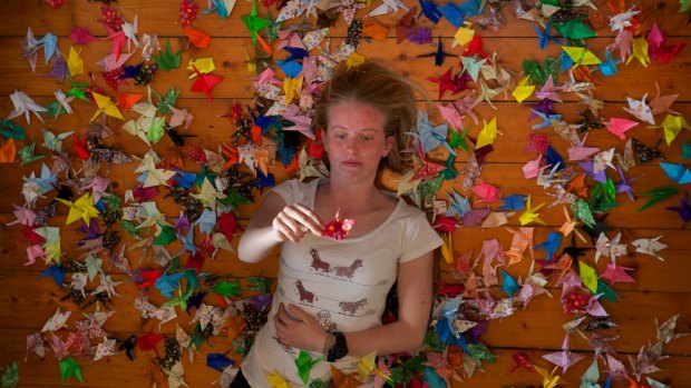 Sarita Barnett made hundreds of paper cranes after injuring her brain on the slopes.